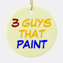 3 INDIVIDUOS QUE PINTAN ADORNO