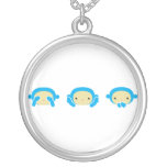 3 monos sabios collar