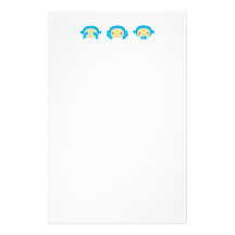 3 monos sabios papelería personalizada