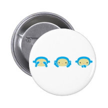 3 monos sabios pins
