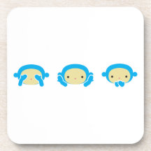 3 monos sabios posavaso
