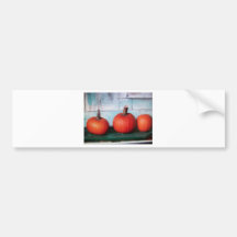 3 pequeñas calabazas pegatina de parachoque
