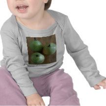 3 peras verdes camiseta