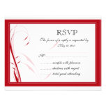 3 RSVP floral rojo Comunicado Personal