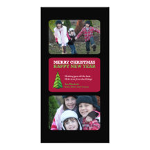 3 tarjetas de la foto del navidad de la rejilla/de tarjetas personales
