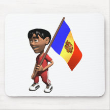 3D lindo Andorra Alfombrilla De Raton