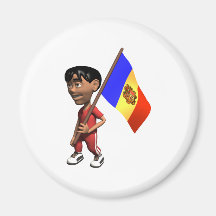 3D lindo Andorra Imán De Frigorífico