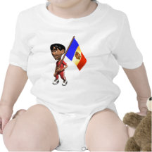 3D lindo Andorra Trajes De Bebé