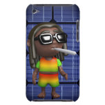 3d Rasta fuma Barely There iPod Fundas