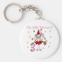 3ro cumpleaños camisetas y regalos de la princesa  llavero