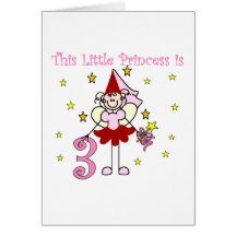 3ro cumpleaños camisetas y regalos de la princesa  tarjetas