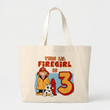 3ro cumpleaños de Lil Firegirl Bolsas