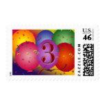 3ro globo colorido del cumpleaños envio