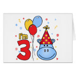 3ro invitación del cumpleaños de la cara azul del  felicitación