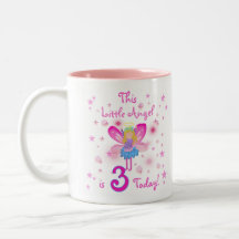 3ro Poco cumpleaños del ángel Tazas De Café
