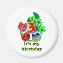 3ro regalos de cumpleaños: 3 elefantes lindos iman para frigorífico