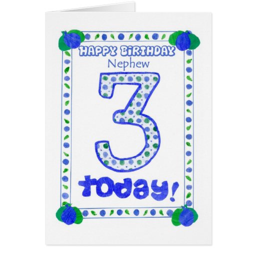 3ro Tarjeta de cumpleaños para un sobrino | Zazzle