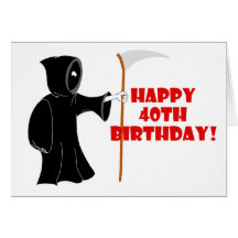 40.a tarjeta de cumpleaños del segador