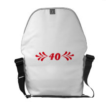 40 birthday kuriertasche