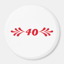 40 birthday magnete