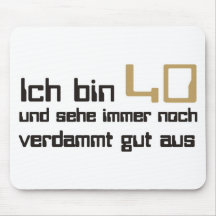 40. Geburtstag Mauspads