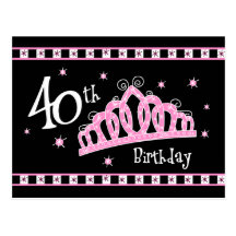 40.o cumpleaños de la tiara postales