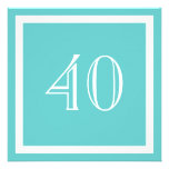 40.o Invitación de la fiesta de cumpleaños - aguam invitaciones