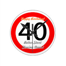 40.o límite de velocidad divertido de la señal de 