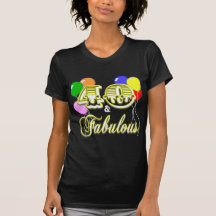 40 y camiseta fabulosa del cumpleaños