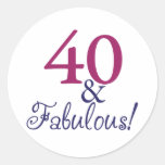 40 y fabuloso (40.o cumpleaños) etiquetas  