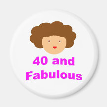 40 y fabuloso imán para frigorífico