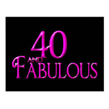 40 y fabuloso postales