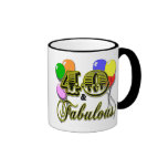 40 y regalos y ropa fabulosos de cumpleaños tazas de café