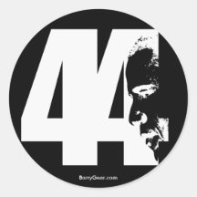"44" pegatina grande