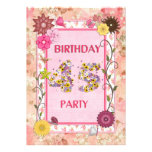 45.a invitación de la fiesta de cumpleaños con el 