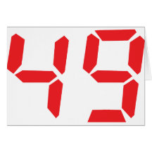 49 cuarenta y nueve números digitales del desperta tarjetas
