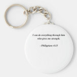 4:13 de los FILIPENSES Llaveros Personalizados