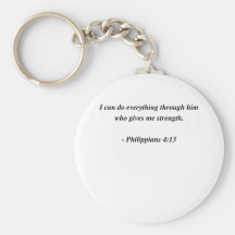 4:13 de los FILIPENSES Llaveros Personalizados