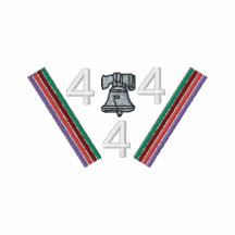 4-4-4 logotipo camiseta polo bordada
