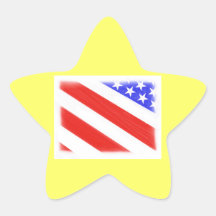 4 de julio estrella calcomania forma de estrella personalizadas