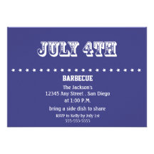 4 de julio invitación de las estrellas