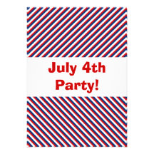 4 de julio invitación del fiesta del Día de la Ind
