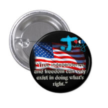 4 de julio pernos del botón (negro) pins