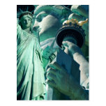 4 de julio señora Liberty Postcards de la celebrac Tarjetas Postales