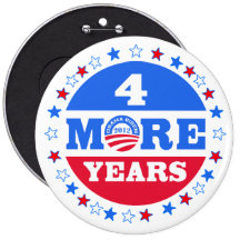 4 más años Obama 2012 Pin