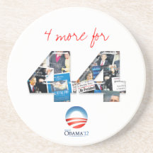 4 más para 44: Práctico de costa de Obama '12 Posavasos Manualidades