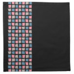 4 servilletas del paño, tejas de mosaico retras