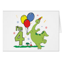 4ta invitación del cumpleaños de Dino Tarjeton