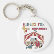 4tas camisetas y regalos del cumpleaños del circo llaveros