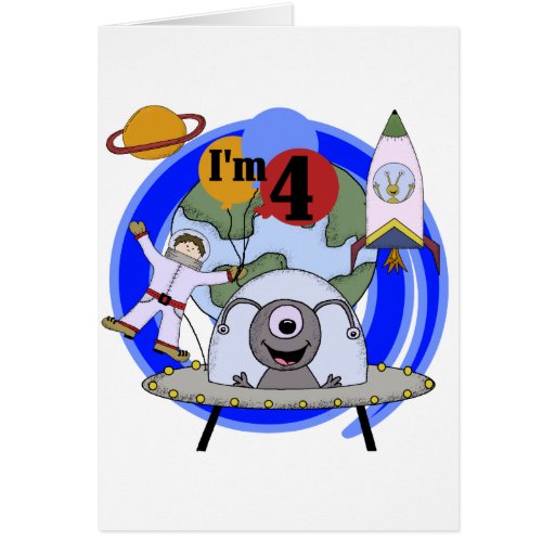 4tas camisetas y regalos del cumpleaños del espaci felicitacion 